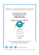 VDRK Mitgliedsurkunde Canal Control
