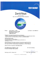 Zertifikat TÜV Nord Canal Control