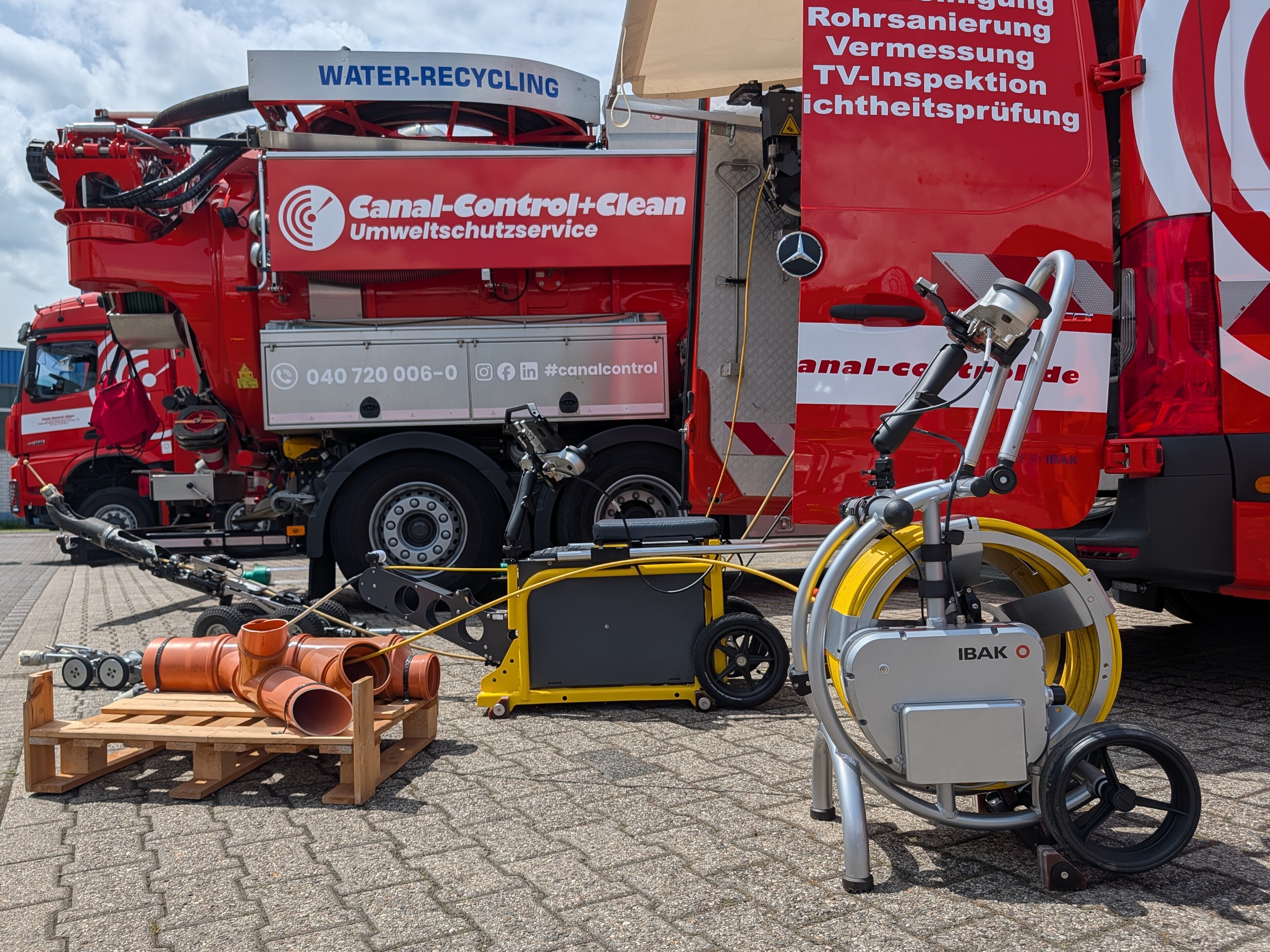 Kameratechnik zur Kanalinspektion Betriebshof Canal Canal Clean in Troisdorf