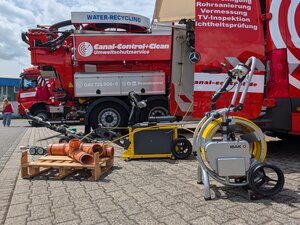 Kanalinspektion Kameras auf Betriebshof zum Innovationstag von Canal Control Juni 2026